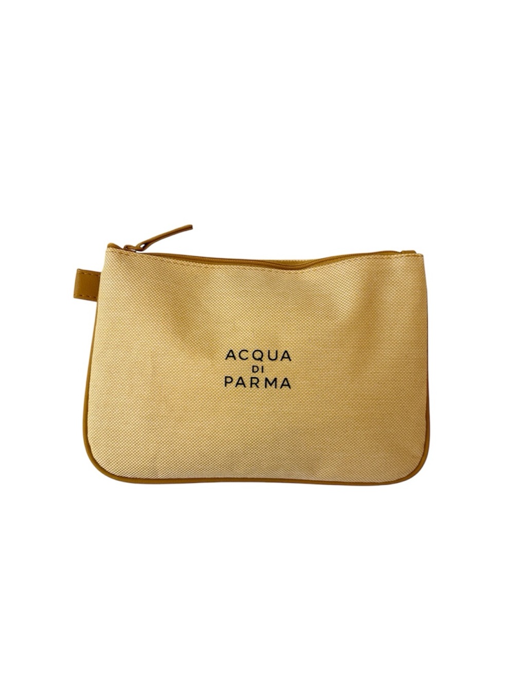 Acqua di Parma Textured Yellow Fabric Travel Amenity Pouch